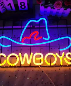 COWBOYS ネオンサイン ネオンライトLEDインテリアライト室内の壁掛け装飾 ネオンライトLEDインテリアライト ネオンラ 祭り 誕生日ギフト 結婚式