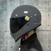 レトロハーレー バイクヘルメット フルフェイスヘルメット-セメントグレー